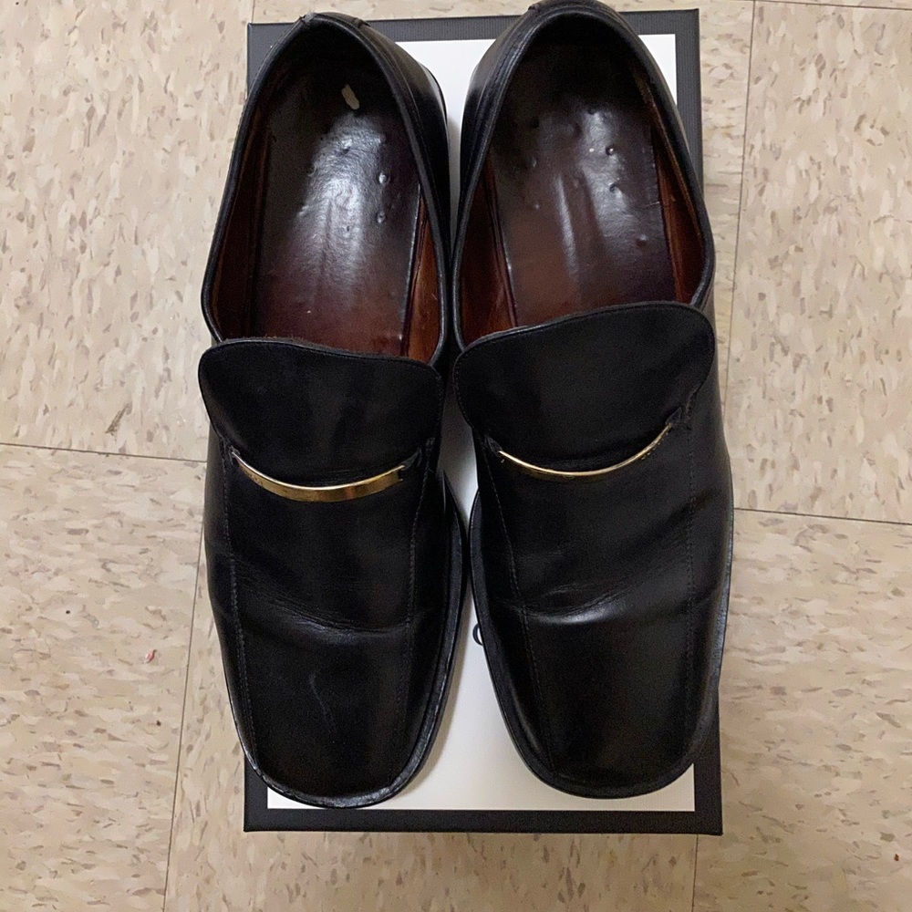 Black size 11 and a half authentic Gucci shoes.